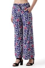 Relaxed Women Floral Printed Plazo/Trouser - Image 2