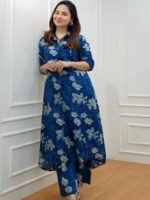 Women's Cotton Blend Kurta Set | Kurta Set | Kurti Set For Women | Festive Kurta Set For Women | Regular Fit Kurta Set For Women - Image 2